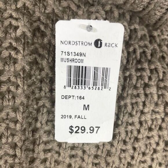 Cloth By Design Brown taupe Cotton Blend thick Knit Sweater crew neck  Size: M - Picture 4 of 5